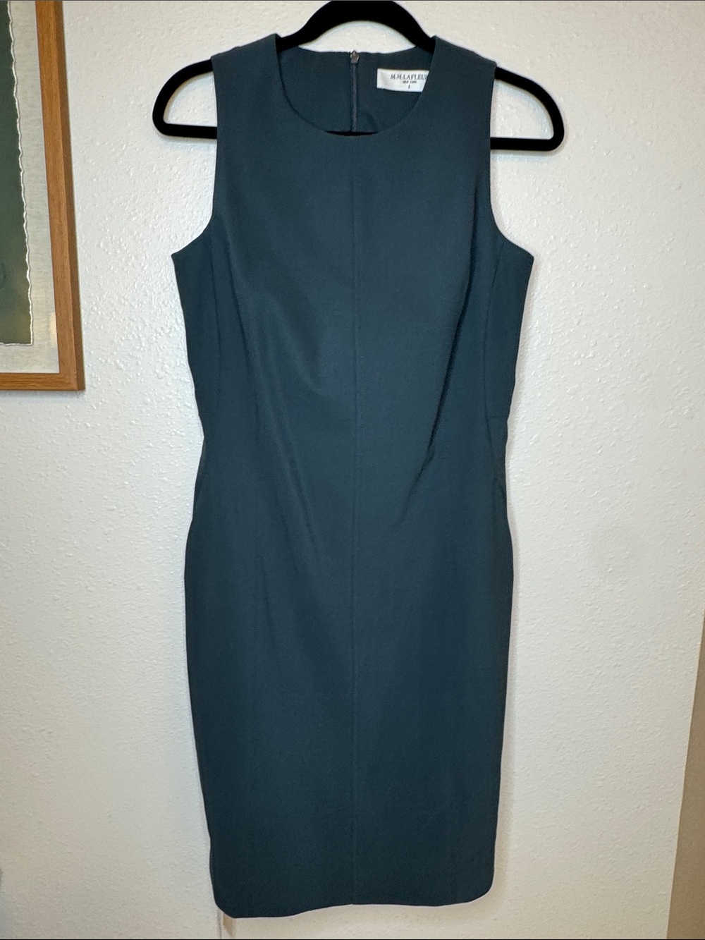 MM.LaFleur Constance Dress Dark Spruce Size 6 NWT Cotton Stretch Sheath Workwear - Picture 2 of 15